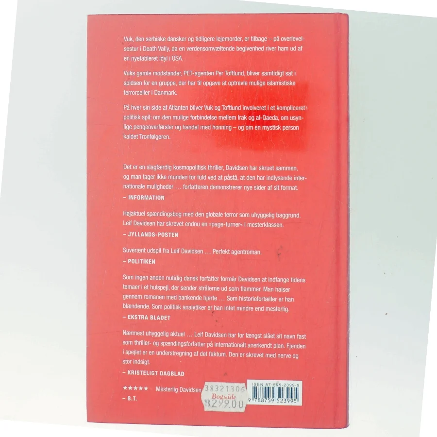 Fjenden i spejlet : roman af Leif Davidsen (Bog)