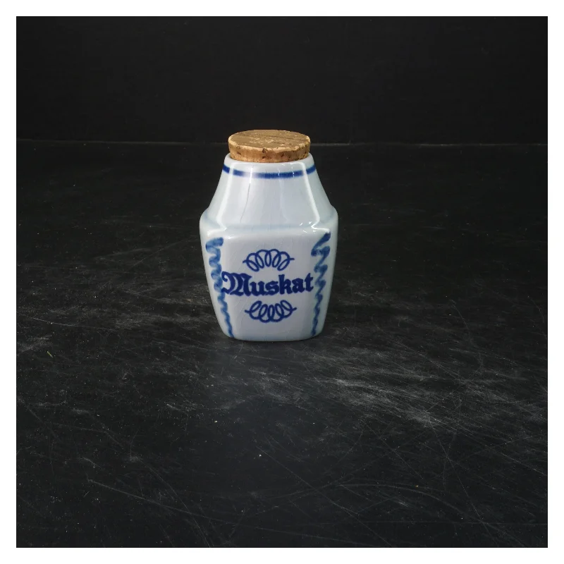Søholm Muskat krydderikrukke med korklåg (str. 9,5x6 cm)