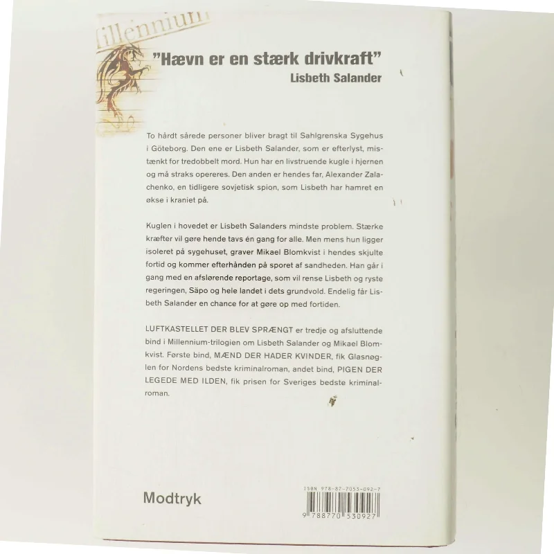 Luftkastelletderblevsprngt Stir up a Hornets' Nest of Girl. Shi Dige Larsen. the Danish Original. Hardcover](chinese Edition) af Stieg Larsson (Bog)