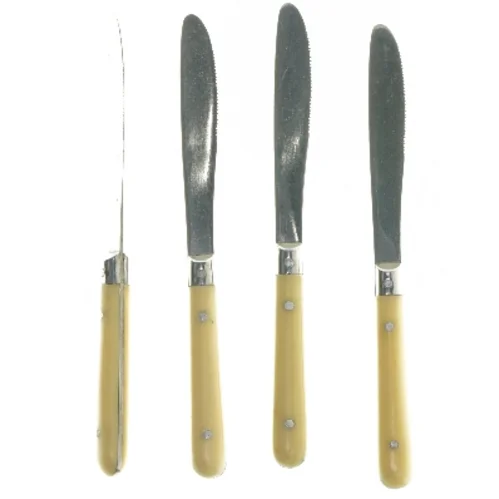 Sæt af fire smørknive (str. 20 cm)