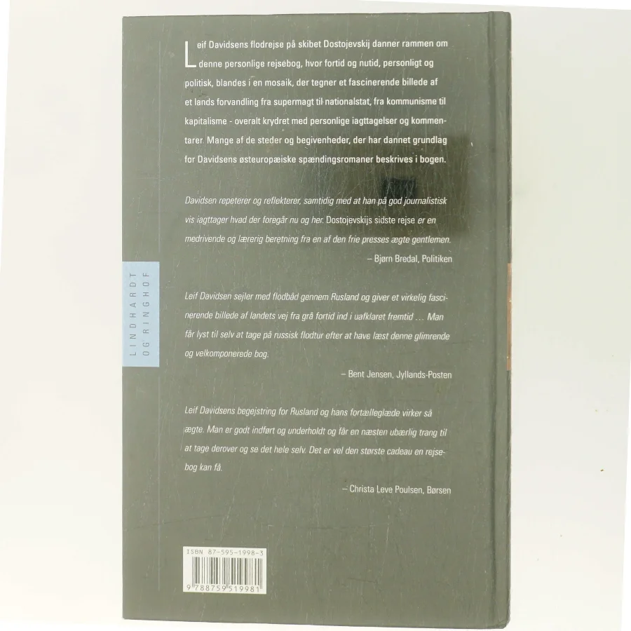 Dostojevskijs sidste rejse : en personlig beretning om et lands forvandling : rejseerindringer af Leif Davidsen (Bog)