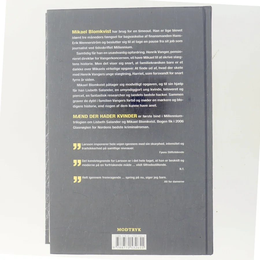 Mænd der hader kvinder af Stieg Larsson (Bog)