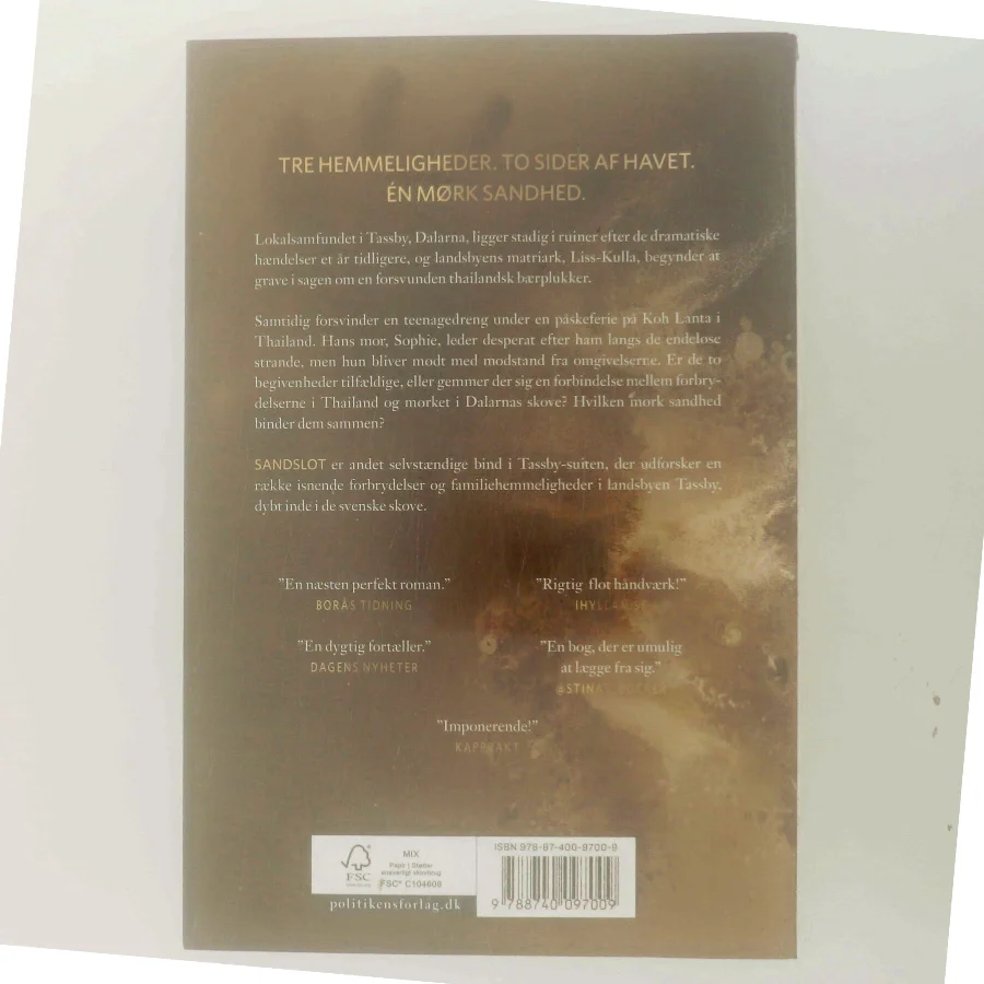 Sandslot : spændingsroman af Niklas Turner Olovzon (Bog)