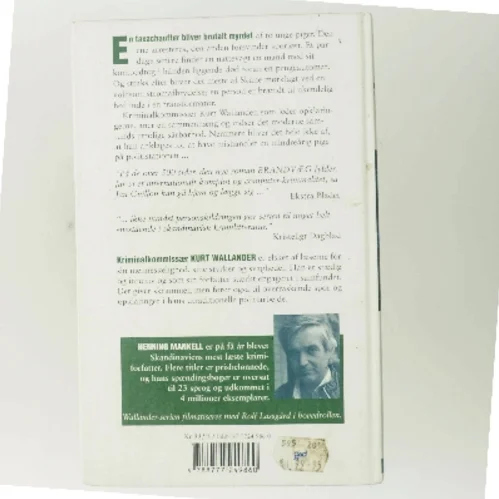 Brandvæg af Henning Mankell (Bog)