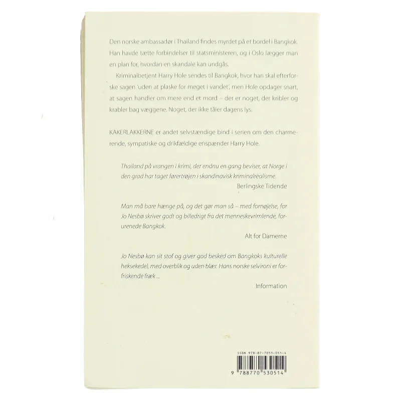 Kakerlakkerne af Jo Nesbø (Bog)