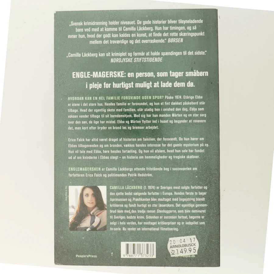 Englemagersken : kriminalroman af Camilla Läckberg (Bog)