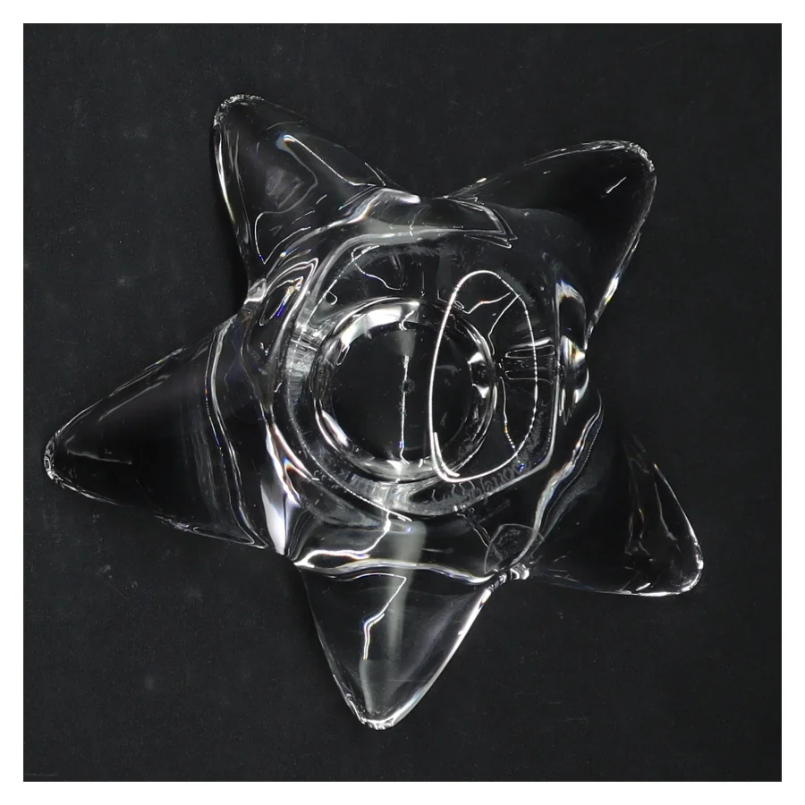 Glas stjernelysestage (str. Ø. 13,5 cm)