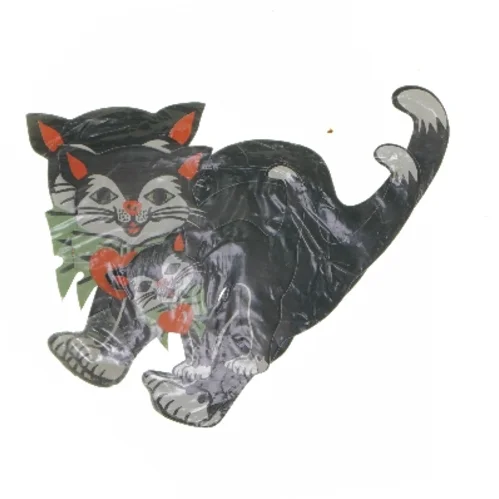 Papirdekoration til fastelavn (str. 19x15 cm)