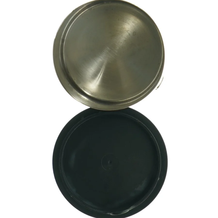 Metalbeholder med låg (str. Ø 8. h 10. cm)