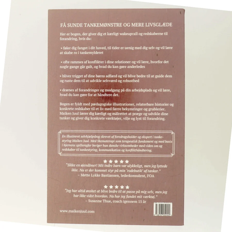 Styr på tankerne : håndbogen til en sund indre dialog af Maiken Juul (Bog)