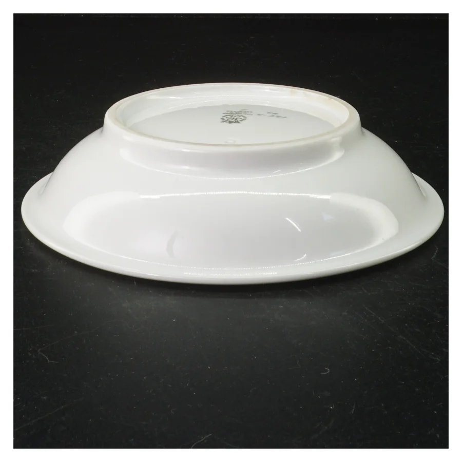Hvid porcelænsskål (str. Er den cm diameter)