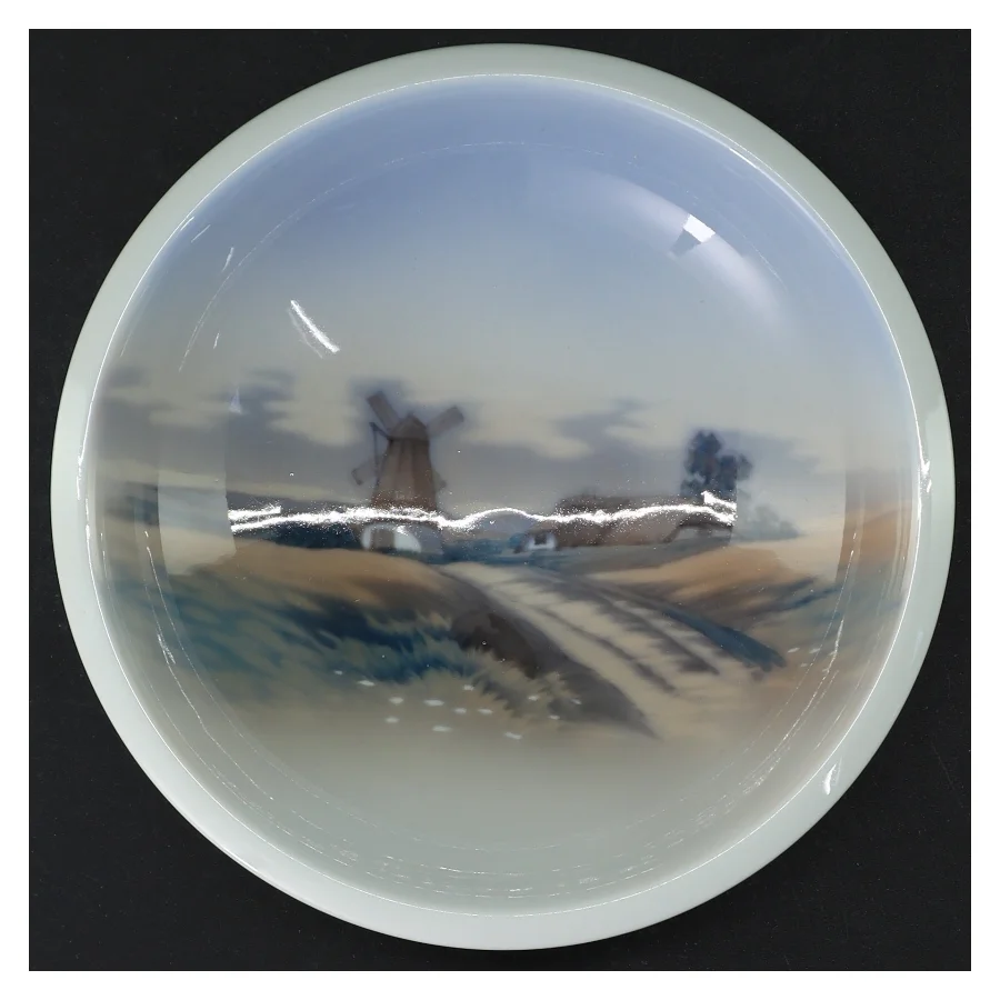 Hvid porcelænsskål (str. Er den cm diameter)