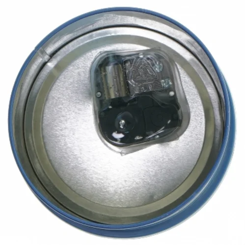 Blå musikdåse med rensdyrmotiv (str. Ø  12x16 cm)