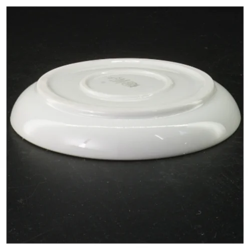 Hvid porcelænstallerken (str. 16 cm i diameter)