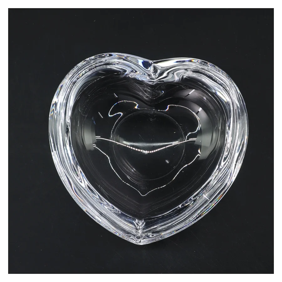 Glashjerte formet skål (str. Ø 14 cm)