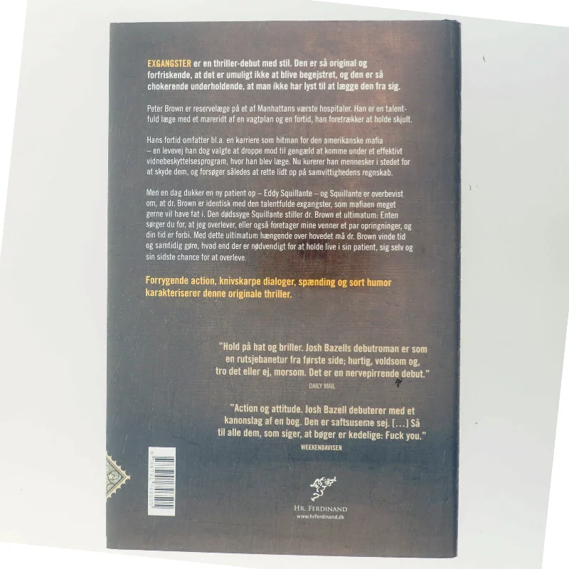 Exgangster af Josh Bazell (Bog)