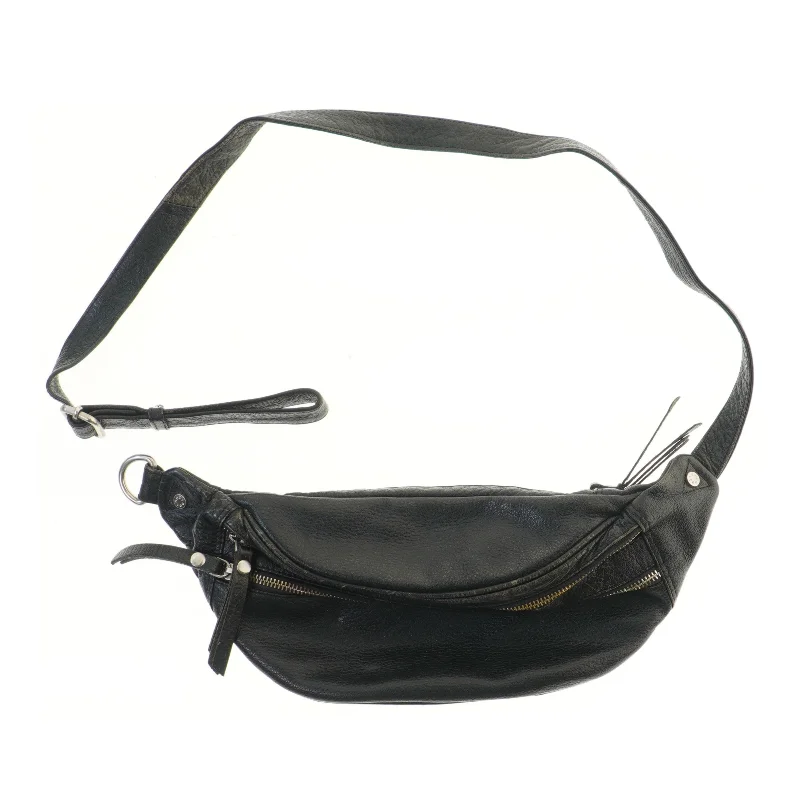 Sort bæltetaske (str. 40x19 cm)