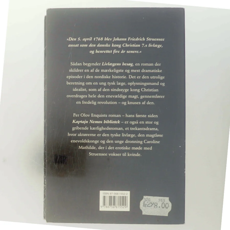 Livlaegens Besog: Roman (Danish Edition) af Per Olov Enquist (Bog)