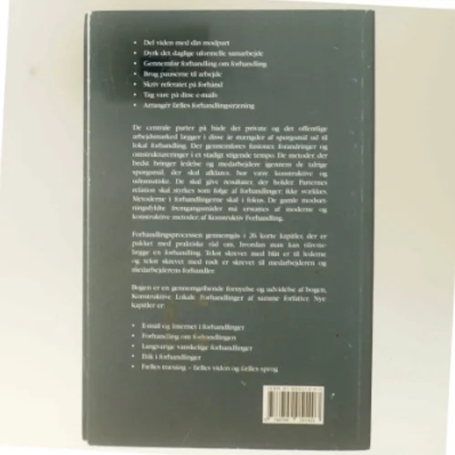 Konstruktive forhandlinger - på arbejdspladsen af Søren Viemose (Bog)