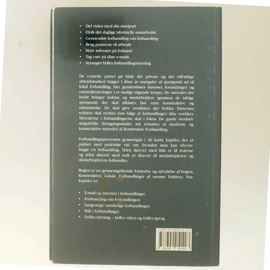 Konstruktive forhandlinger - på arbejdspladsen af Søren Viemose (Bog)
