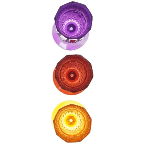 Farvede champagneglas, sæt af 3 (str. 20,5 cm)