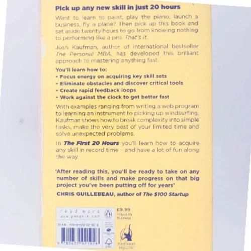 The First 20 Hours af Josh Kaufman (Bog)