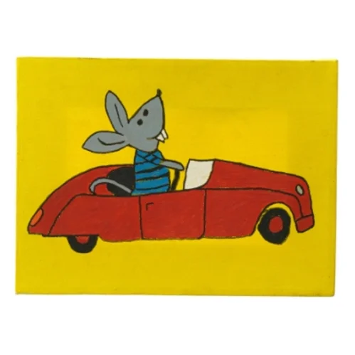 24x18 cm Akrylmaleri med mus fra Cirkeline (str. 24 x 18 cm)