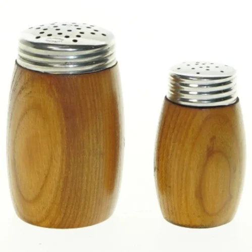 Træ salt- og pebersæt (str. 8x5 og 6,5x4 cm)