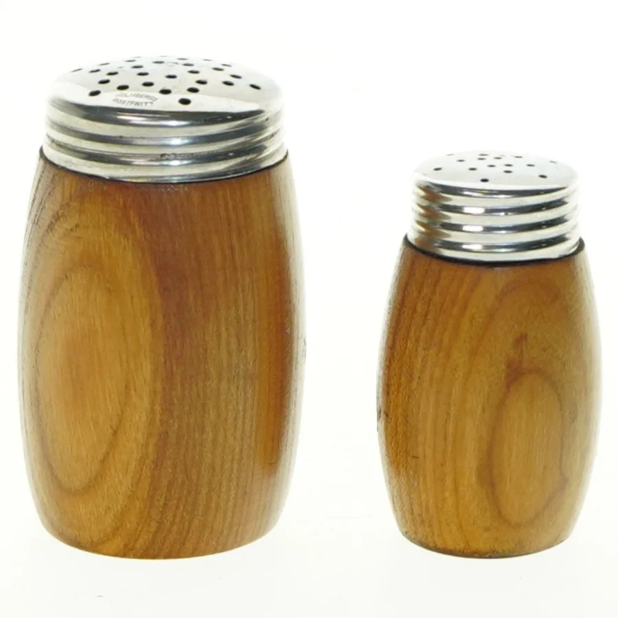 Træ salt- og pebersæt (str. 8x5 og 6,5x4 cm)