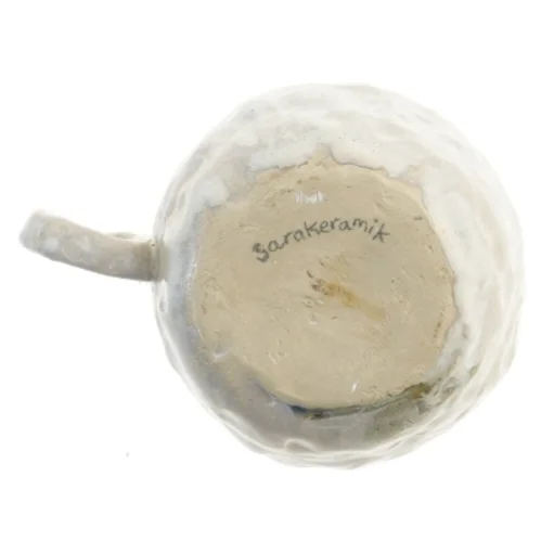 Håndlavet keramik krus fra Sarakeramik (str. Ø 11 cm)