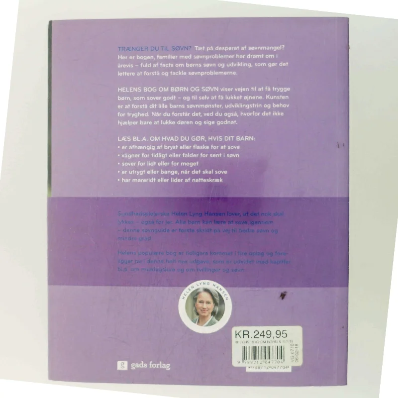 Helens bog om børn & søvn : sådan får du dit barn til at sove af Helen Lyng Hansen (Bog)