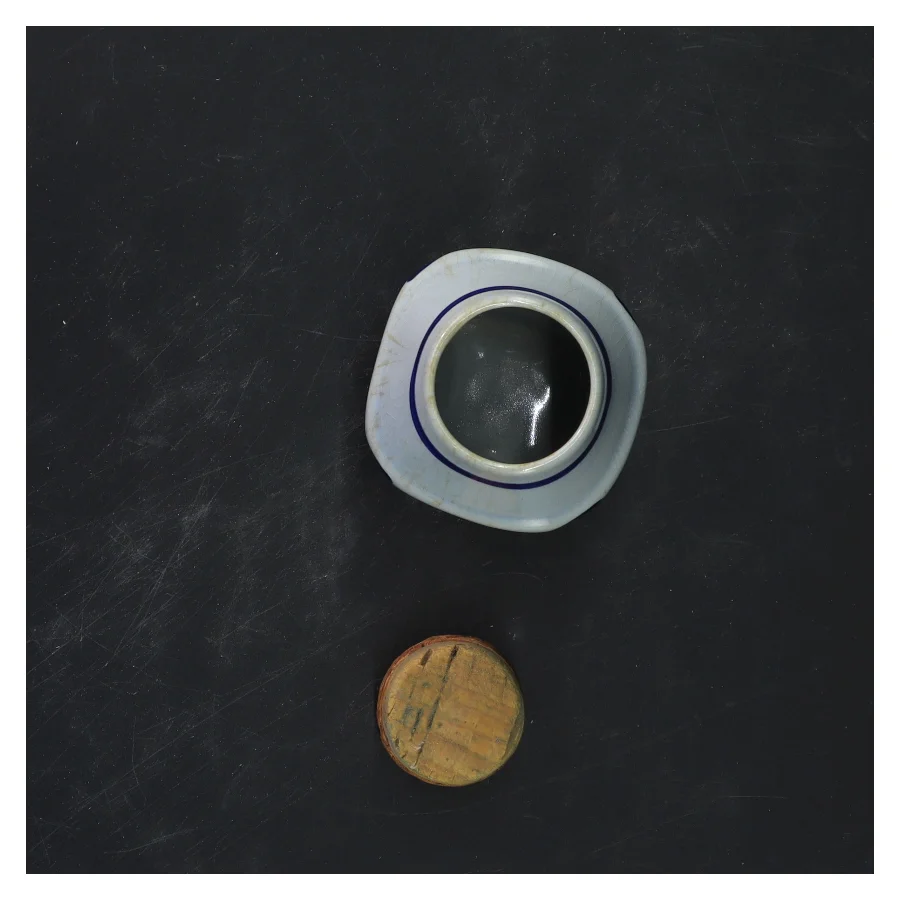 Søholm Peber krydderikrukke med korklåg  (str. 9x6 cm)