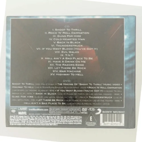 AC/DC Iron Man 2 CD/DVD fra Sony Music