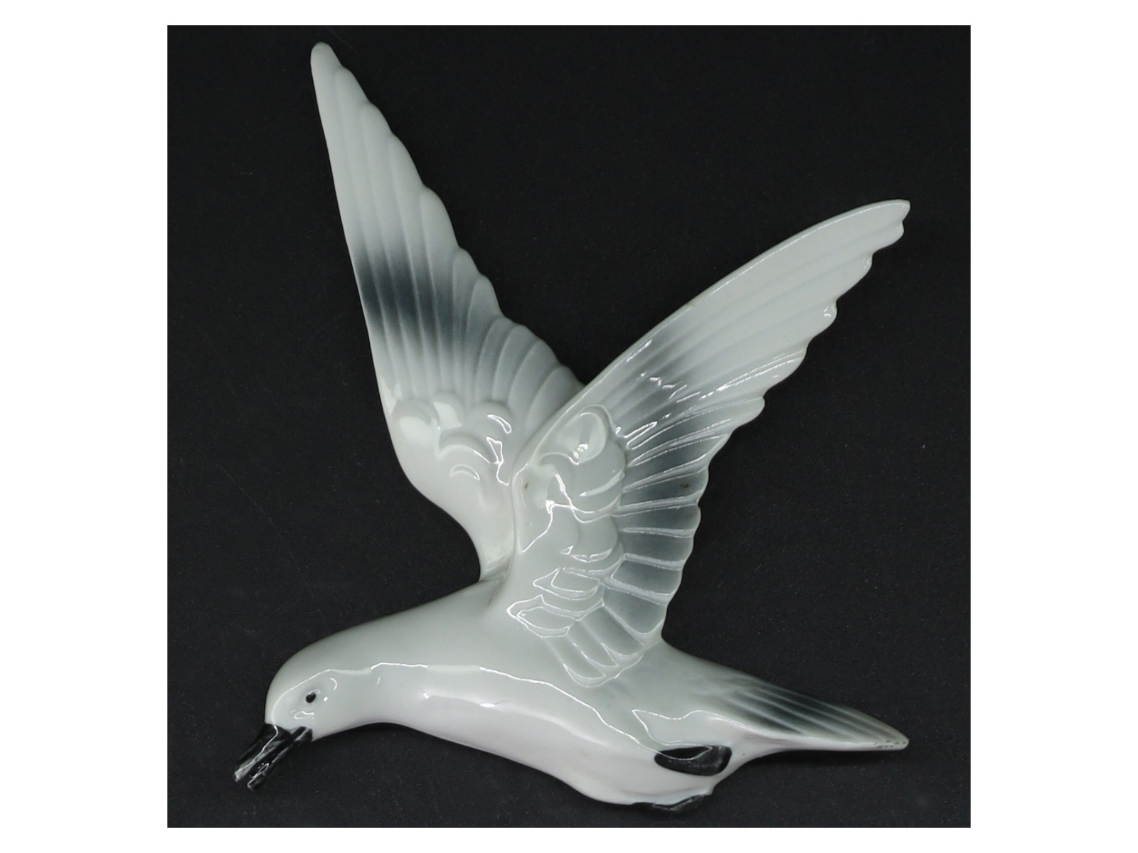 Porcelænsfigur af måge