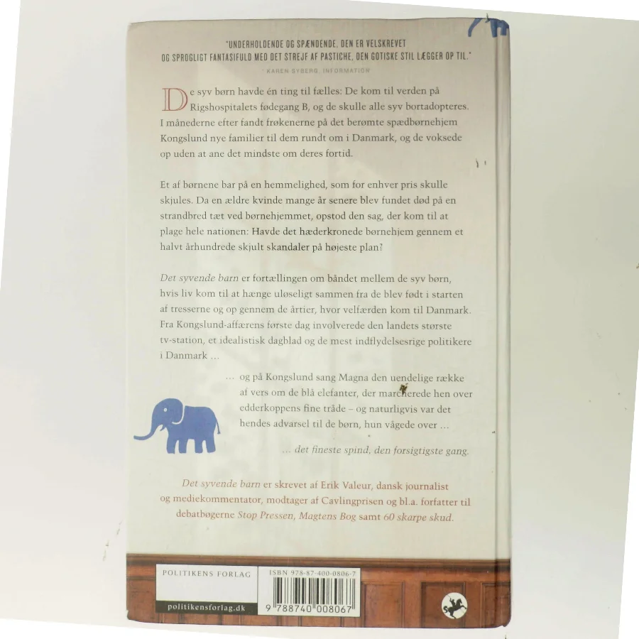 Det syvende barn af Erik Valeur (Bog)