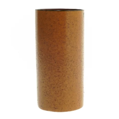 Brun keramik vase fra Nittsjö (str. 17 cm)