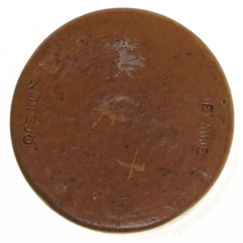 Brun keramik vase fra Nittsjö (str. 17 cm)