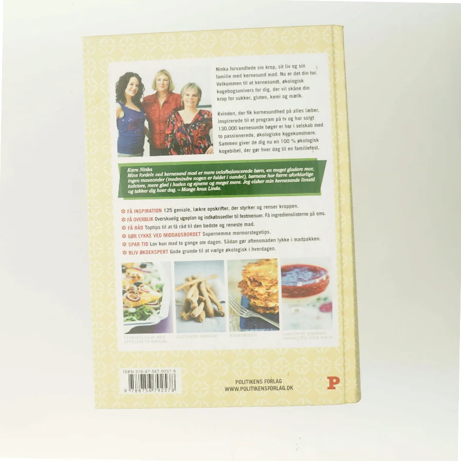 Kernesund økomad : spis dig smuk uden gluten, sukker og mælk (Bog)