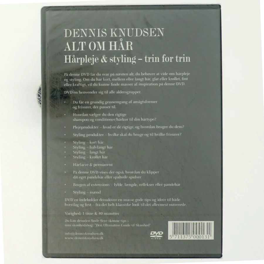 Dennis Knudsen: Alt om hår, hårpleje og styling - trin for trin (DVD)