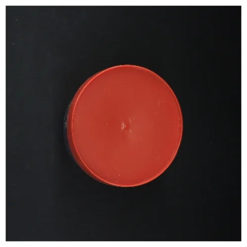 Plastikbeholder med blomstermønster (str. 15 cm)