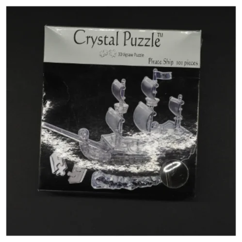 3D krystalpuslespil - piratskib fra Crystal Puzzle (str. 18 x 19 x 5 cm)