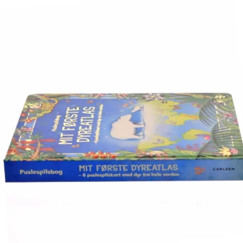 Mit første dyreatlas : 6 puslespilskort med dyr fra hele verden (Bog)