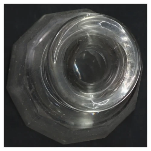 Glas karaffel med prop (str. H. 23 cm)