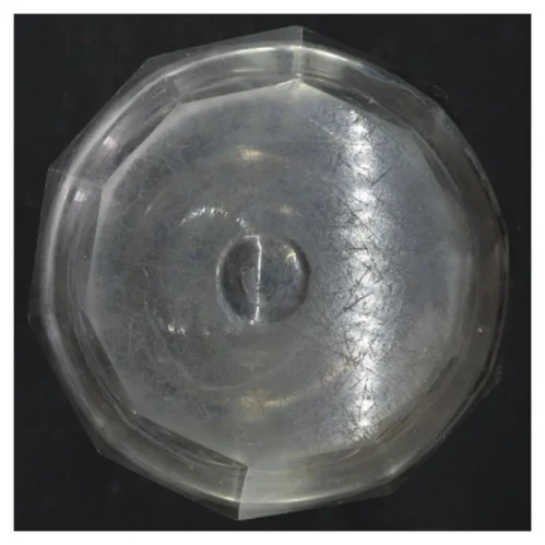 Glas karaffel med prop (str. H. 23 cm)