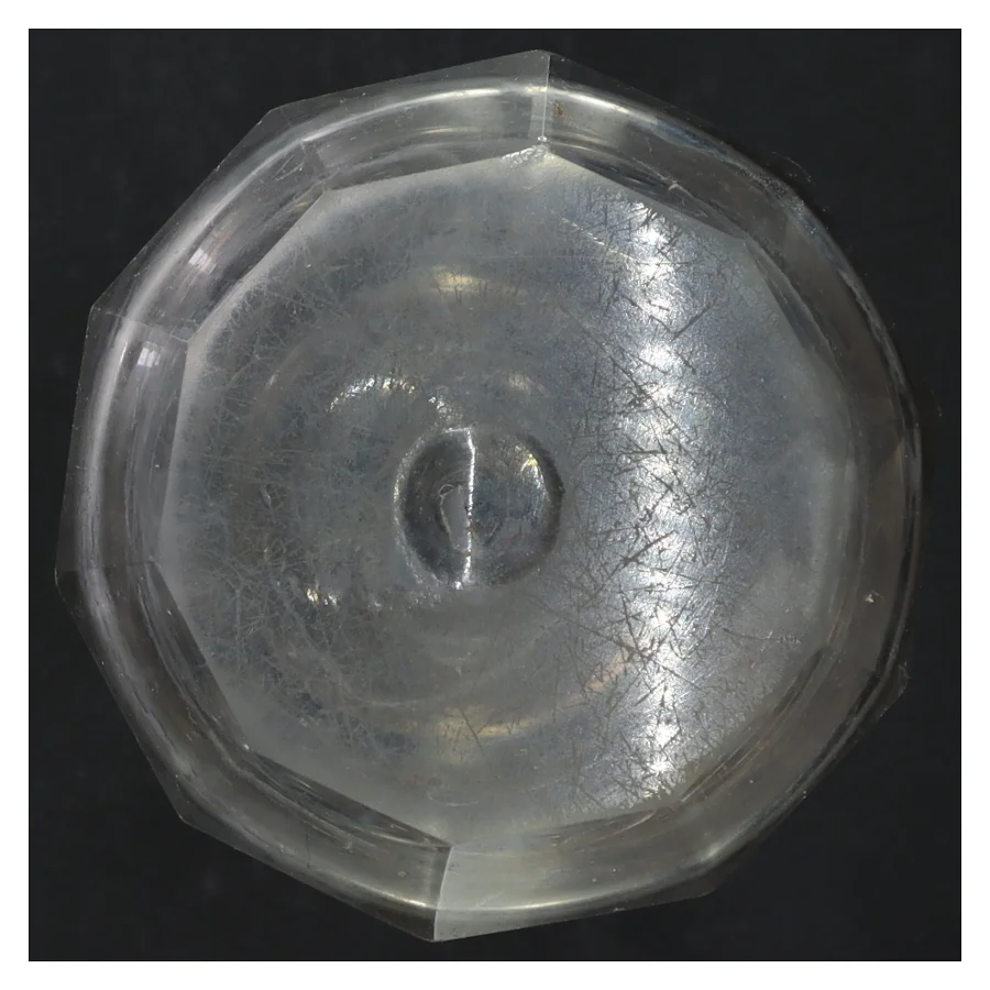 Glas karaffel med prop (str. H. 23 cm)