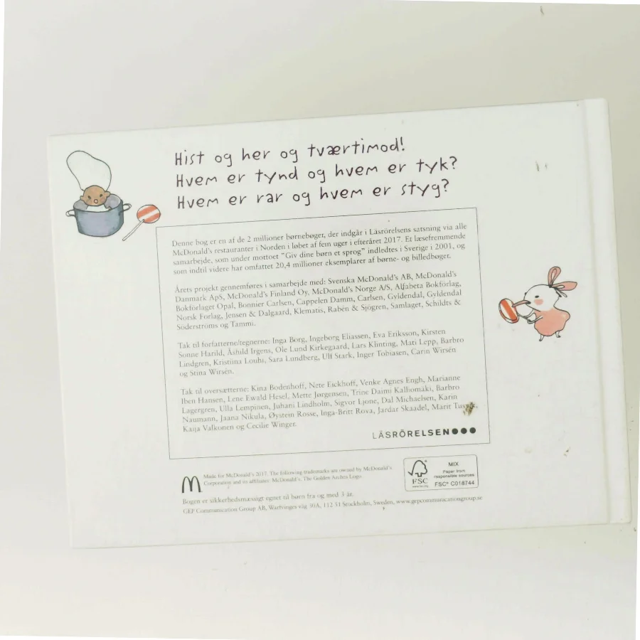 En lille rosa og de tværtimodsatte sprælinger af Carin Wirsén (Bog)