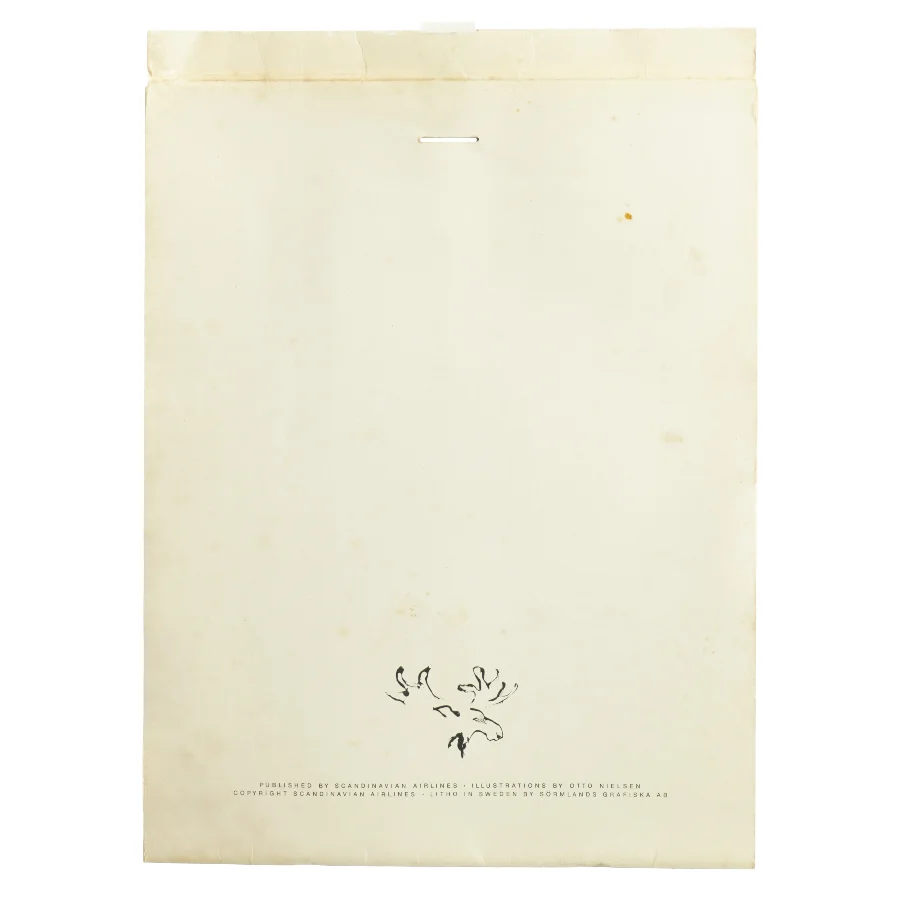 SAS Vægkalender fra 1975 (str. 40 x 29 cm)