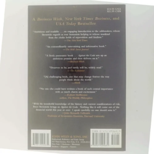 Against the Gods : the remarkable story of risk af Peter L. Bernstein (Bog)