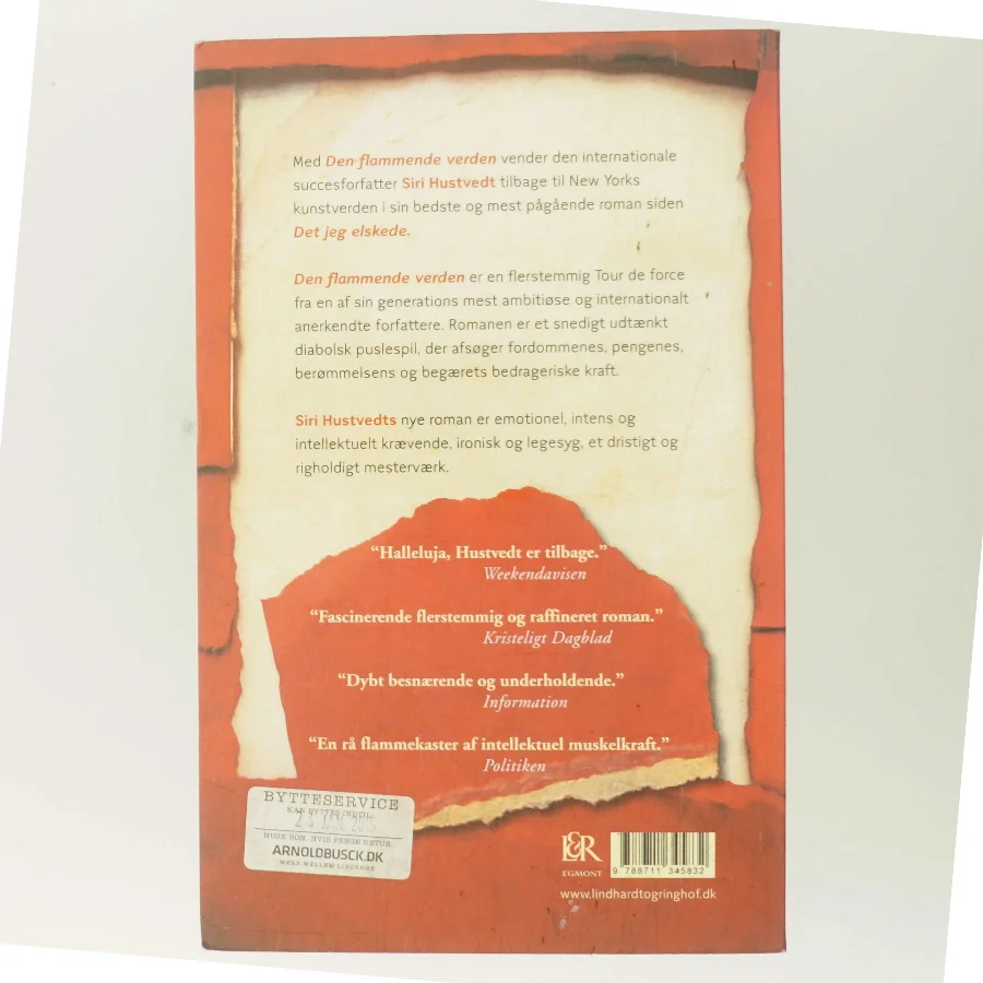 Den flammende verden : roman (Læseklubpose) af Siri Hustvedt (Bog)