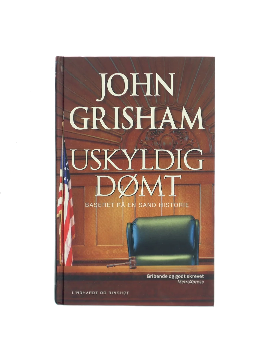 Forsiden af Uskyldig dømt af John Grisham